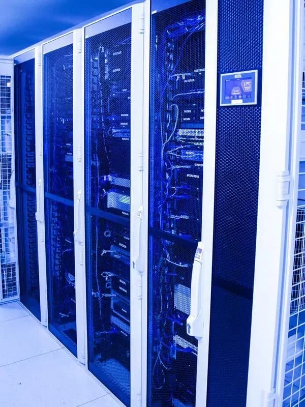 Server rack with temperature control
